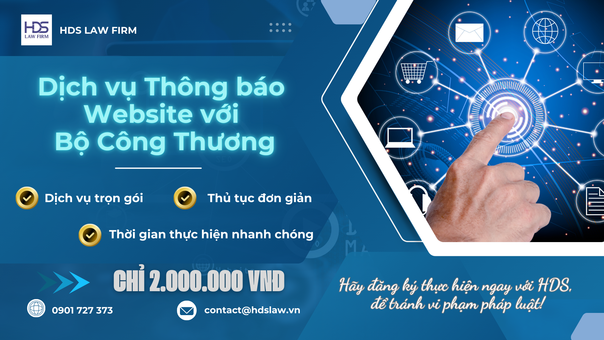 Dịch vụ tư vấn thông báo website điện tử